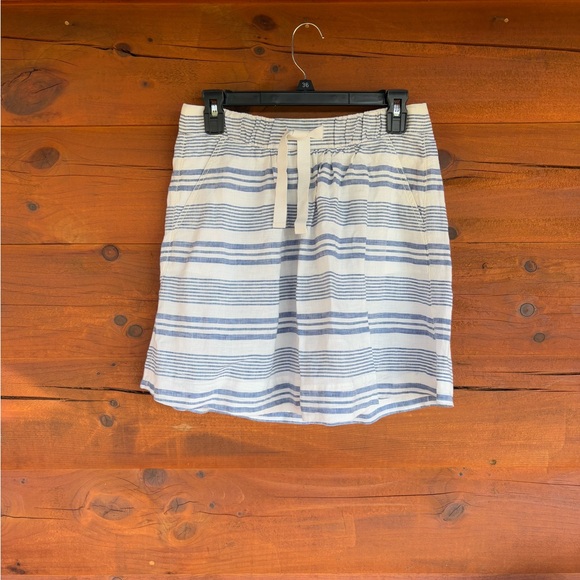 J. Crew Striped Blue and White Skirt - Picture 1 of 4
